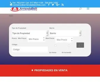 Arriendabienltda.com(Arriendo) Screenshot