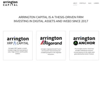 Arringtoncapital.com(Arrington Capital) Screenshot