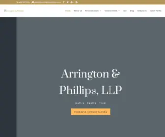 Arringtonlawfirm.com(Arrington & Phillips) Screenshot