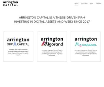 Arringtonxrpcapital.com(Arrington capital) Screenshot