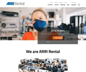 Arrirental.de(ARRI Rental Group) Screenshot