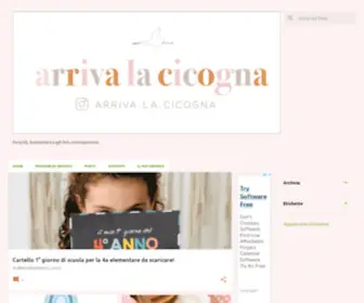 Arrivalacicogna.com(Arriva la cicogna) Screenshot