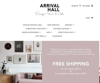 Arrivalhall.com.au(Perth Furniture Stores) Screenshot