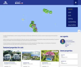 Arrivaseychelles.com(Arriva Real Estate Seychelles) Screenshot