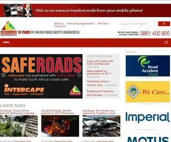 Arrivealive.co.za(Arrive Alive) Screenshot