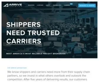Arrivelogistics.com(Arrive Logistics) Screenshot