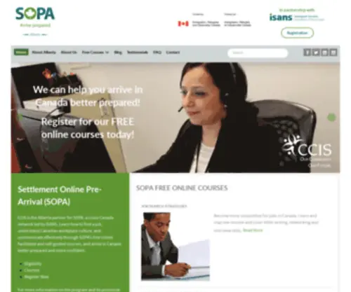 Arrivepreparedalberta.ca(SOPA Alberta) Screenshot