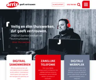 Arrixoptimus.nl(Arrix ICT dienstverlener in Noord) Screenshot