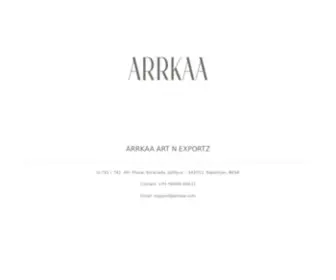 Arrkaa.com(Arrkaa Art N Exportz) Screenshot