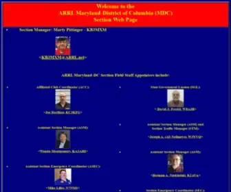 ARRL-MDC.net(ARRL Maryland) Screenshot