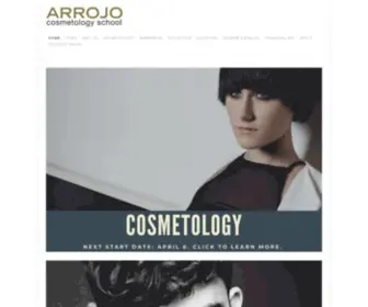 Arrojocosmetology.com(ARROJO cosmetology school) Screenshot