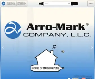 Arromark.com(Arro-Mark® Company L.L.C. • The House of Marking Pens®) Screenshot