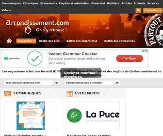 Arrondissement.com(Montréal) Screenshot