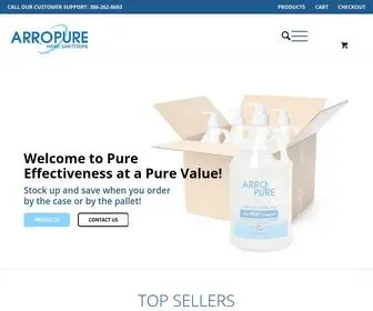 Arropure.com(ARROPURE Hand Sanitizers) Screenshot