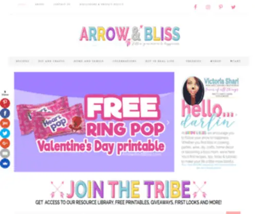 Arrowandbliss.com(Follow Your Arrow to Happiness) Screenshot