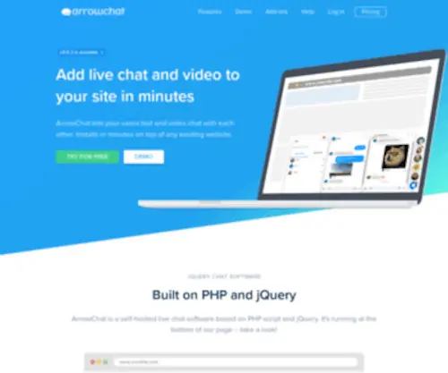 Arrowchat.com(ArrowChat) Screenshot