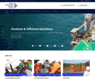 Arrowconn.com(Arrow Construction Company Limited) Screenshot