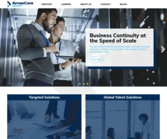 Arrowcore.com(Managed Services) Screenshot