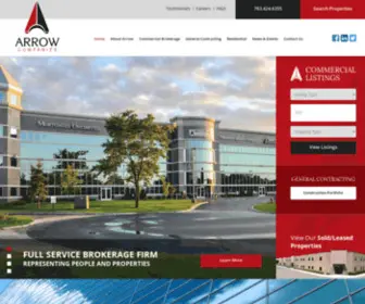 Arrowcos.com(Arrow Companies) Screenshot