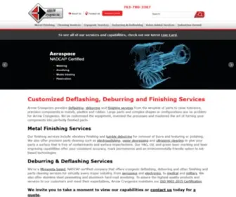 Arrowcryo.com(Metal, Plastic & Rubber Finishing) Screenshot