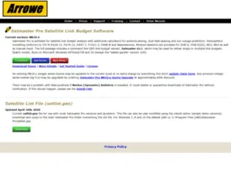 Arrowe.com(Satmaster Satellite Link Budget Software) Screenshot