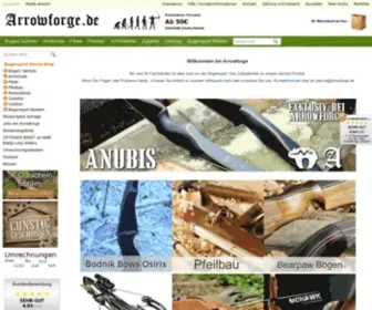Arrowforge.de(Alles für den Bogen und Armbrustschützen) Screenshot