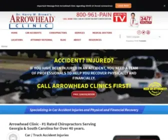 Arrowheadclinic.com(Car Accident Chiropractors) Screenshot