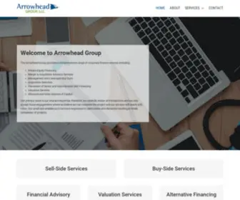 Arrowheadgroup.biz(Corporate Finance Services) Screenshot