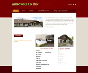 Arrowheadinn.ca(ARROWHEAD INN) Screenshot