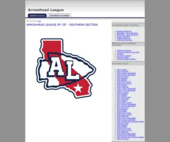 Arrowheadleague.org(Arrowhead League) Screenshot