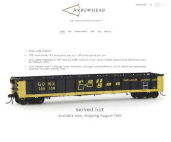 Arrowheadmodels.com(Arrowhead Models) Screenshot