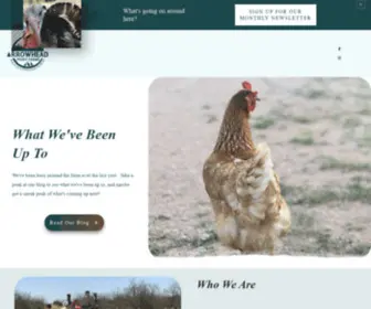 Arrowheadpointfarms.com(Raising poultry in West Texas) Screenshot