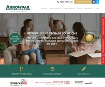 Arrowpak.co.uk(International Movers) Screenshot