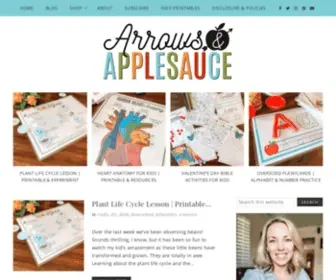 Arrowsandapplesauce.com(Arrows & Applesauce) Screenshot