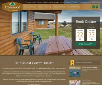 Arrowwoodcedarshore.com(Arrowwood Cedar Shore Resort & Conference Center) Screenshot