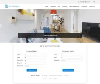 Arrshanghai.com(Shanghai apartments) Screenshot