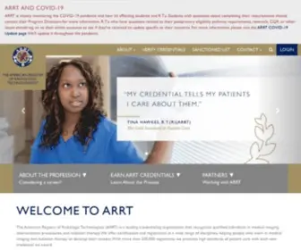 ARRT.org(Home) Screenshot