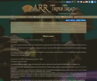 Arrtripletriad.com(Triple Triad) Screenshot