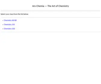 ARS-Chemia.net(Welcome) Screenshot