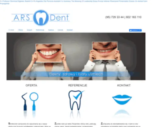 ARS-Dent.org.pl(Leczenie zachowawcze) Screenshot