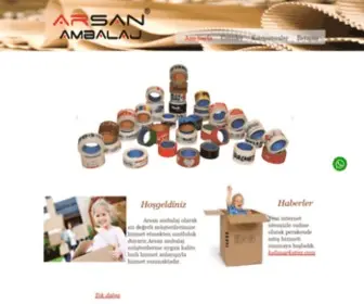 Arsanambalaj.com.tr(Arsan ambalaj) Screenshot