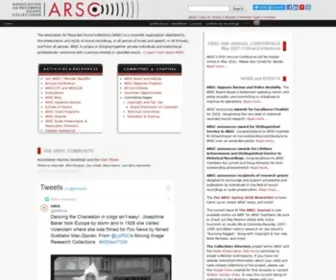 ARSC-Audio.org(ARSC (Association for Recorded Sound Collections)) Screenshot