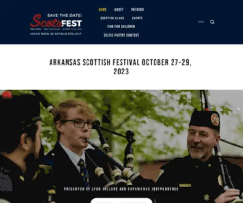 Arscottishfest.com(ScotsFest) Screenshot