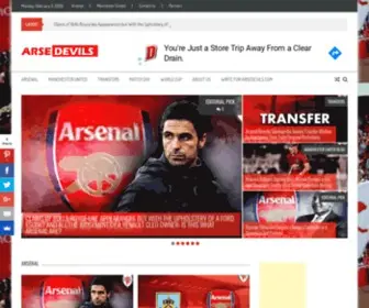 Arsedevils.com(Arsenal, Manchester United, Football, Life) Screenshot