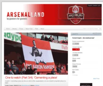 Arsenal-Land.co.uk(Arsenal Land) Screenshot