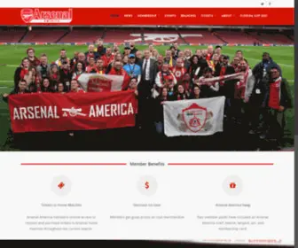 Arsenalamerica.com(The Official Supporters Organization For Arsenal FC in the United States) Screenshot