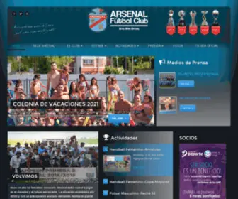 Arsenalfc.com.ar(ARSENAL FÚTBOL CLUB) Screenshot