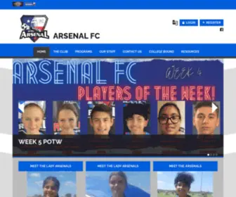 Arsenalfcsa.org(GR Arsenal FC) Screenshot