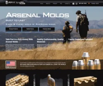 Arsenalmolds.com(Precision Molds) Screenshot
