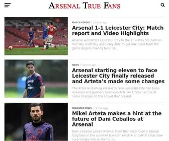 Arsenaltruefans.com(Arsenal True Fans) Screenshot